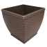 VASO CACHEPO RATTAN MINI QUADRADO COFFEE UN.