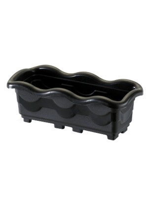 JARDINEIRA PEQUENA PRETA 1,5L DE PLASTICO UN. INJEPLASTEC