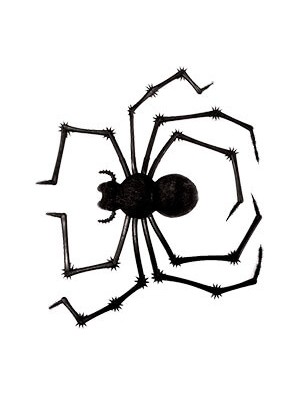 Aranha Viuva Negra de Plastico Decoração Halloween