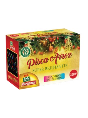 PISCA ARROZ COLOR 100 LAMPADAS 4,2M 220V UN. ZEIN