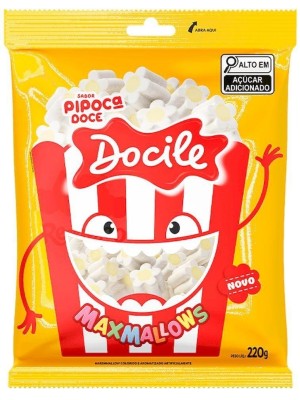 MARSHMALLOW PIPOCA 220G UN. DOCILE