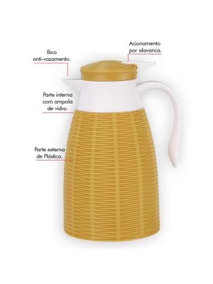 GARRAFA TERMICA RATTAN MEL 1L UN.