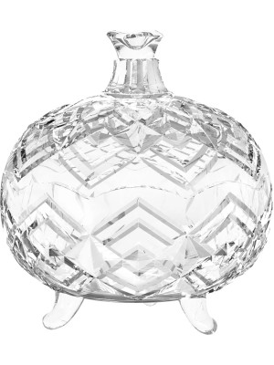 BOMBONIERE DE VIDRO 390ML SAMANTHA UN.