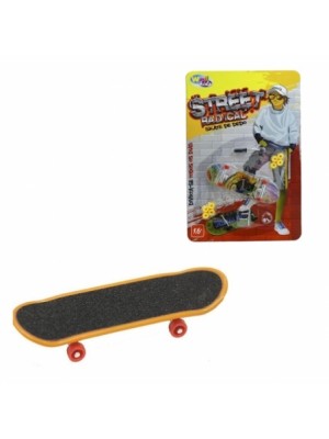 Skate De Dedo Infantil Profissional Mini Fingerboard Metal Com Lixa Conjunto Brinquedo 