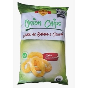 SALGADINHO ONION CHIPS 100GR UN.