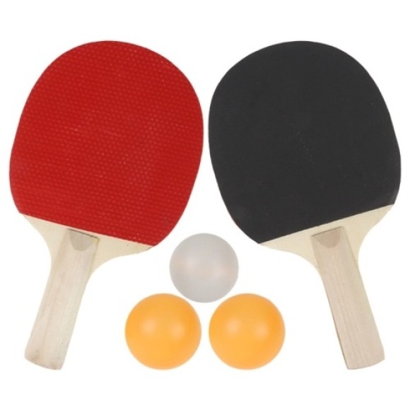 RAQUETE PING PONG COM KIT C/3 BOLINHAS UN. REDE SUL