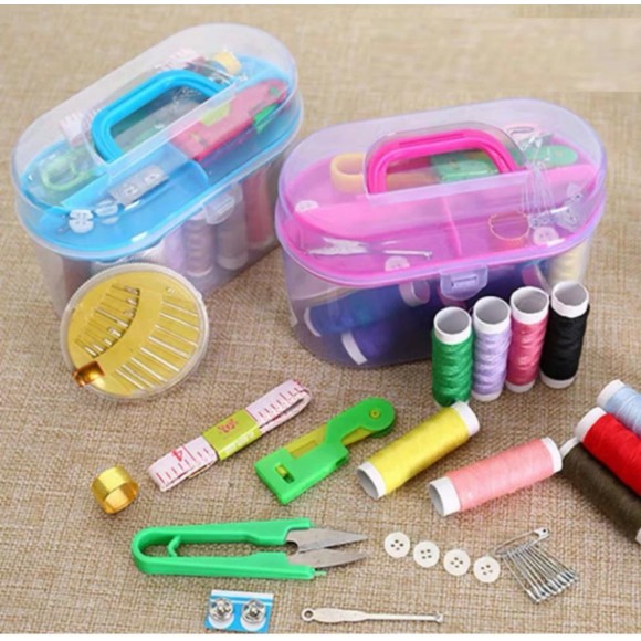 ALFINETES KIT PARA COSTURA , LINHAS, AGULHAS 30PCS UN. GM GOLD