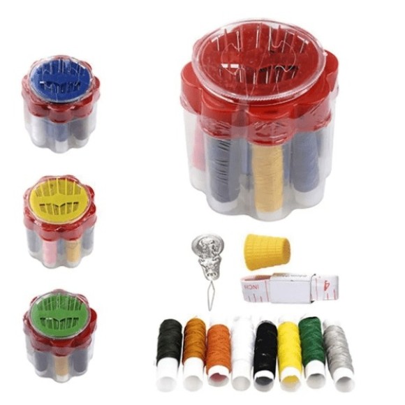 ALFINETES KIT PARA COSTURA 15PCS, LINHAS, AGULHAS UN. GM GOLD