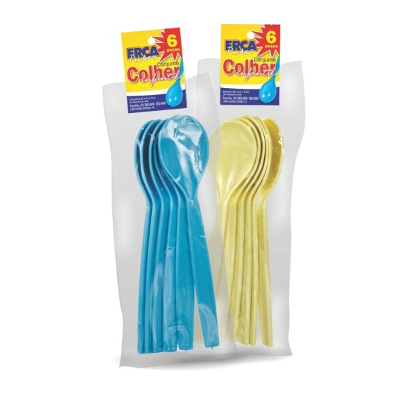 COLHER INFANTIL CONJ C/6PCS UN.