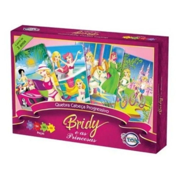 QUEBRA CABECA PROGRESSIVO BRIDY E AS PRINCESAS UN. TOIA BRINQUEDOS