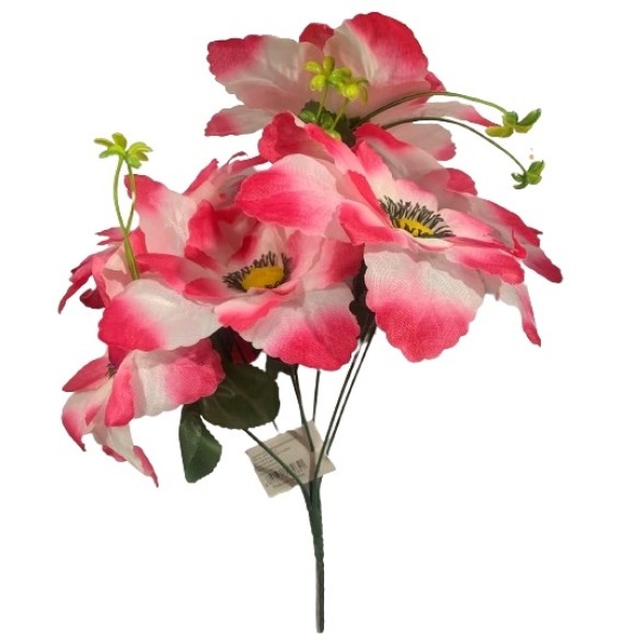 BUQUE 35CM C/ 7 FLORES UN. GM GOLD