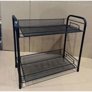 ORGANIZADOR COSMETICO 2 PRATELEIRAS ARAMADO 36X17.5X32.5CM UN. TOP RIO