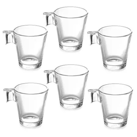 XICARAS PARA CAFE 80ML KIT C/6 PEÇAS UN. INGA