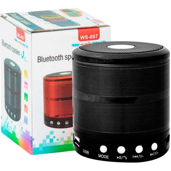 CAIXA DE SOM PORTATIL BLUETOOTH WS-887 MFP.X