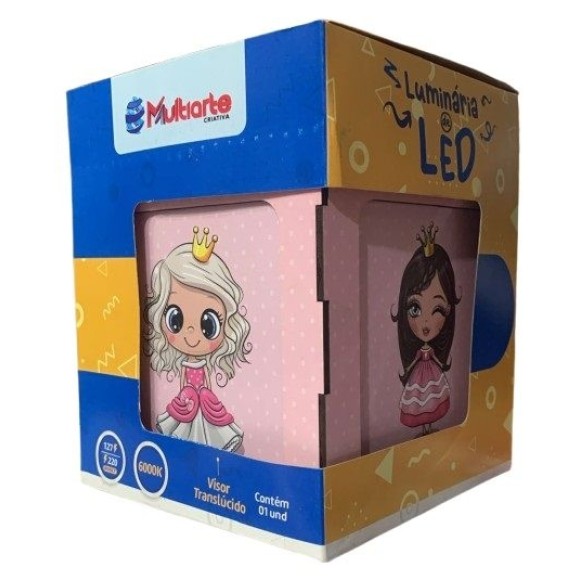 LUMINARIA DE LED DORME PRINCESA MDF UN.
