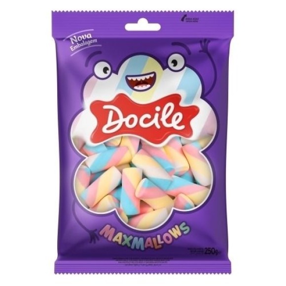 MARSHMALLOW TUBO TORCAO BAUNILHA 250G UN. DOCILE