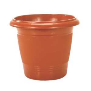 VASO REDONDO MARROM 3,8LTS DE PLAST. UN.