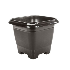 VASO QUADRADO PRETO 4,6L UN.