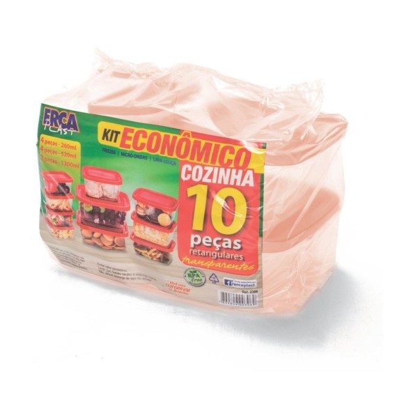 POTES KIT ECONOMICO RET. C/ 10 PCS 260/520/1300ML