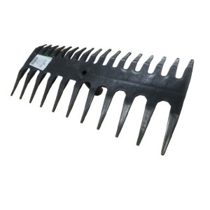 VASSOURA PLASTICA PARA JARDIM DUPLA PRETO 37X16X7CM UN.