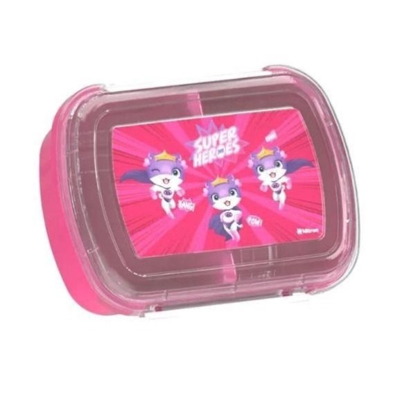 MARMITA KIDS GATINHA C/ DIVISORIAS 600ML UN.