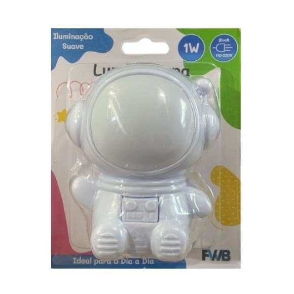 LUZ NOTURNA ASTRONAUTA 1W BIVOLT UN.