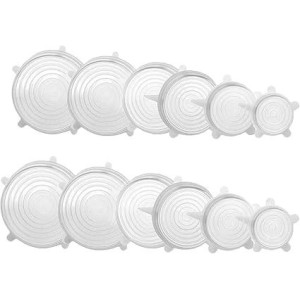 TAMPAS MULTIUSO DE SILICONE 6PCS UN. CASCAVEL
