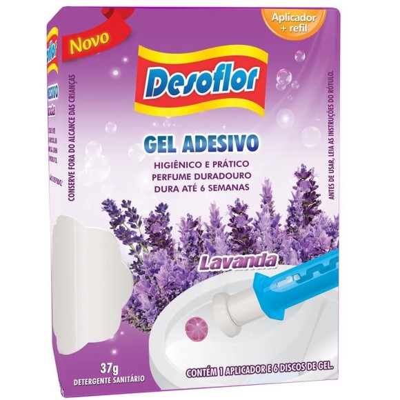 GEL SANITARIO LAVANDA C/APLICADOR 37G UN. DESOFLOR