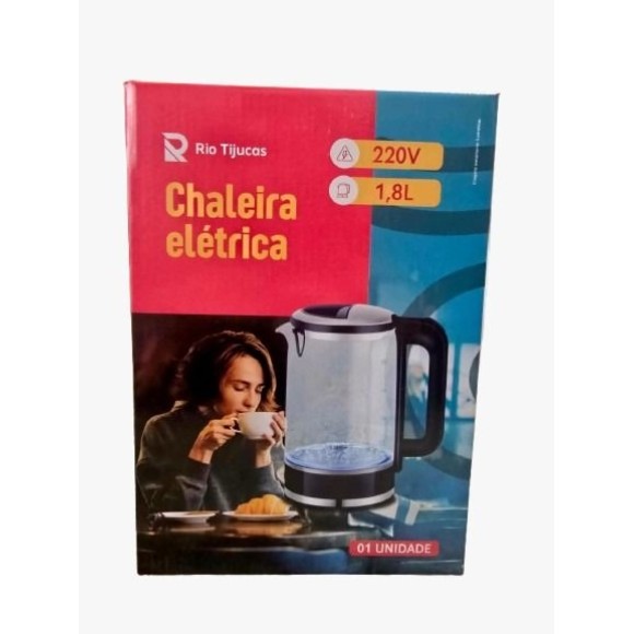 CHALEIRA ELETRICA VIDRO 2L 220V UN.