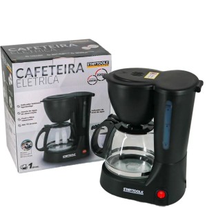 CAFETEIRA ELETRICA PRETA C/JARRA DE VIDRO 650W 220V 600ML