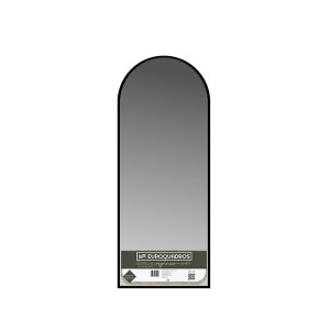 ESPELHO 100X40CM 1.8MM ARQUEADO MOLDPLASTICO PRETO UN.