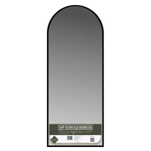 ESPELHO 100X40CM 1.8MM ARQUEADO MOLDPLASTICO PRETO UN.