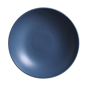 Prato Sobremesa Cerâmica Adorn Azul Escuro Fosco 20cm